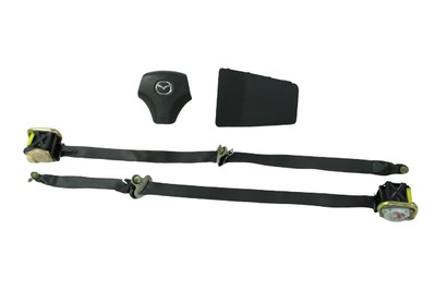 Czarne poduszki airbag mazda 6 I z pasami