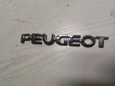 Znaczek klapy tył PEUGEOT 206 kompletny - oryginał
