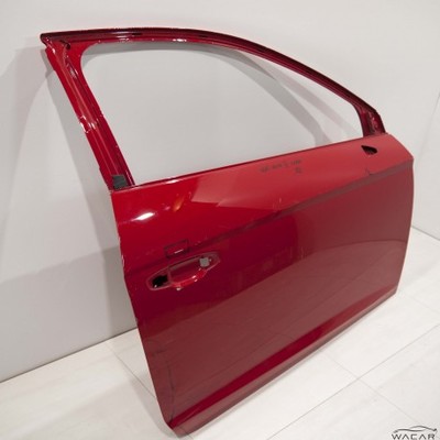 czerwone oryginalne drzwi prawy przód do samochodu Seat Leon III