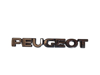 Srebrny znaczek emblemat do Peugeot 306