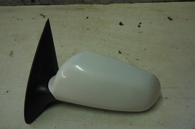 Białe lewe lusterko zewnętrzne do Skoda Fabia I 5 pin