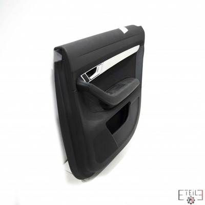 czarna tapicerka boczne prawe przednie drzwi boczek do samochodu Audi A6 C6 4FO