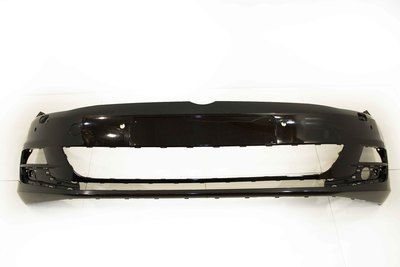 Czarny plastikowy przedni zderzak pod czujniki parkowania do VW Golf VII pdc
