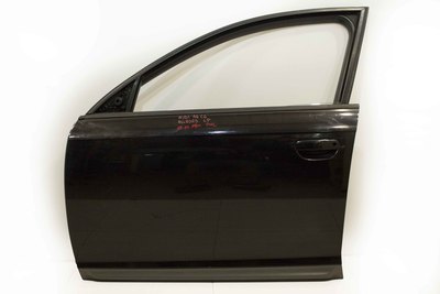 Czarne kompletne drzwi lewe przednie do Audi A6 C6 Allroad
