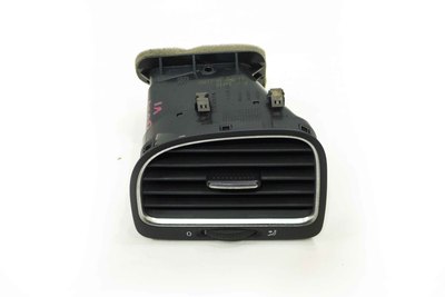 Oryginalna używana czarna kratka nawiewu deski rozdzielczej kokpitu do VW Golf VI 5K0819703K