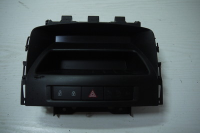 Czarna plastikowa półka włącznik świateł awaryjnych Opel Astra J IV