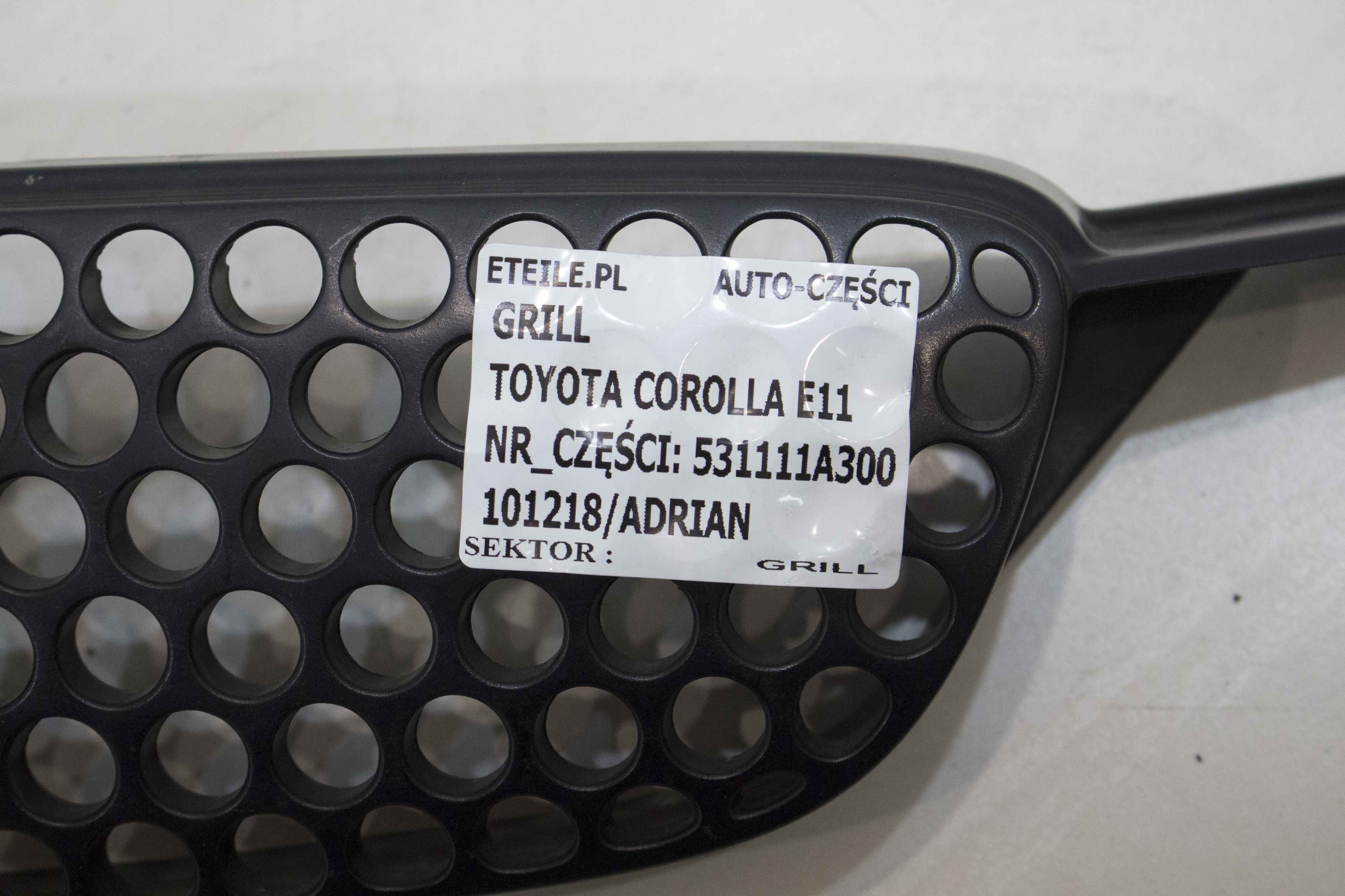 Grill Atrapa Przód Toyota Corolla E11 531111a300 Sklep