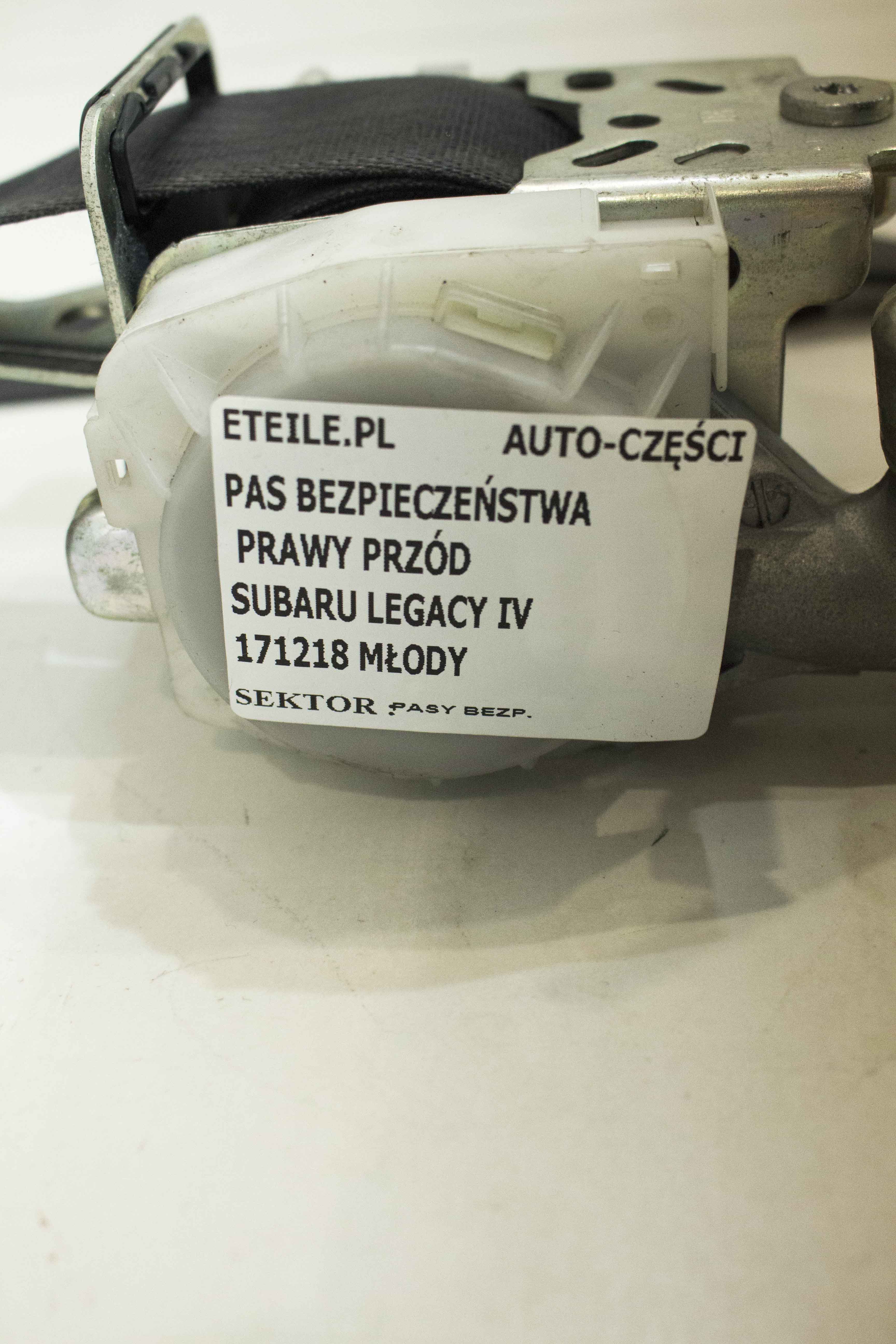 Pas Bezpieczeństwa Prawy Przód Prawe Przedni Subaru Legacy