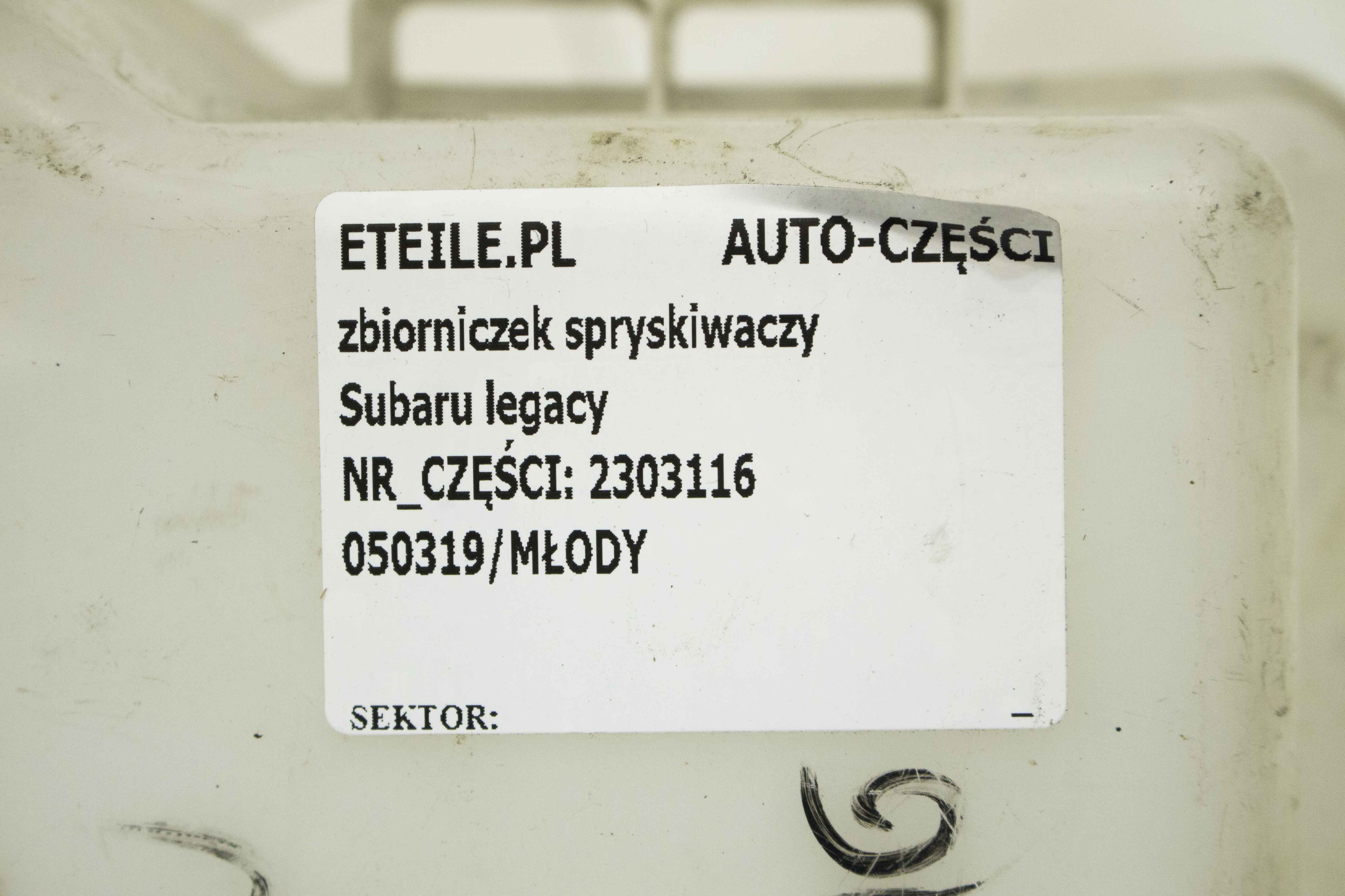 Zbiorniczek Zbiornik Płynu Spryskiwaczy Subaru Legacy Iv